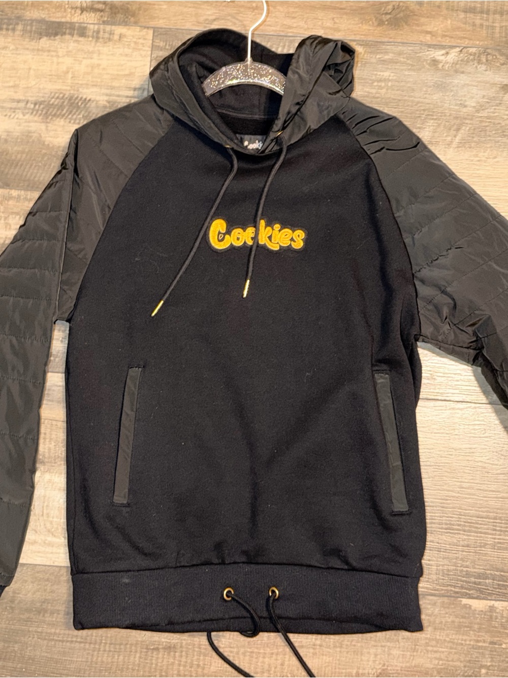 Cookies Prohibition Fleece Hoodie Black Gold Logo Size Small NWT